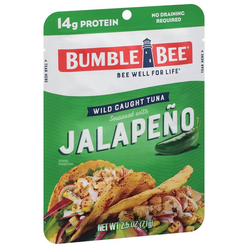 slide 3 of 5, Bumble Bee Bumblee Bee Jalapeno Seasoned Tuna Pouch - 2.5oz, 2.5 oz