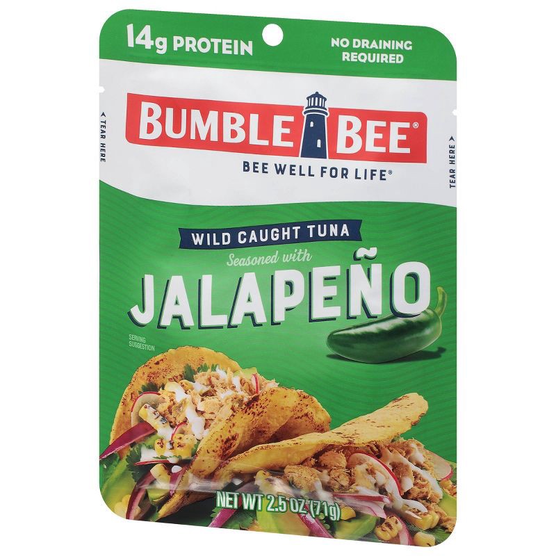 slide 4 of 5, Bumble Bee Bumblee Bee Jalapeno Seasoned Tuna Pouch - 2.5oz, 2.5 oz