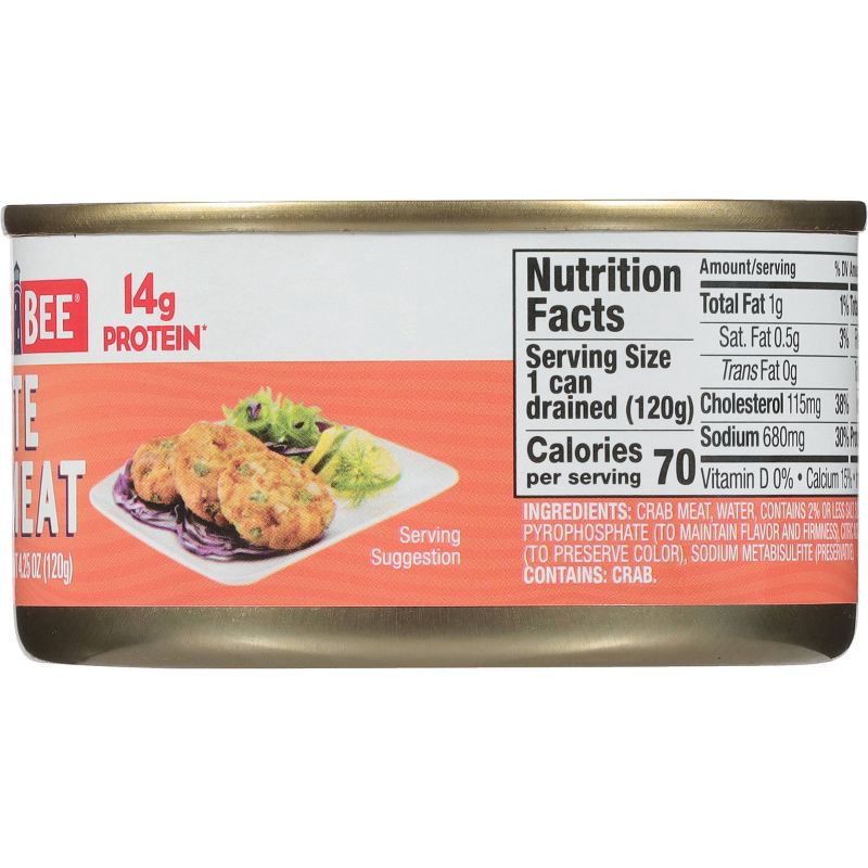 slide 3 of 8, Bumble Bee White Crab Meat - 6oz, 6 oz