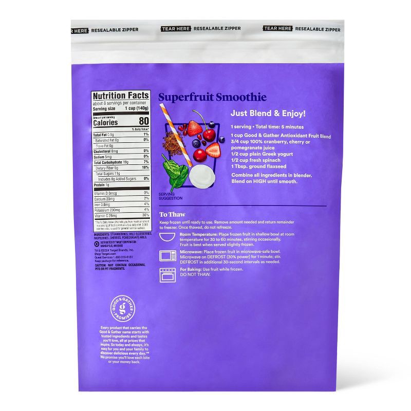 slide 2 of 4, Antioxidant Frozen Fruit Blend - 40oz - Good & Gather™, 40 oz