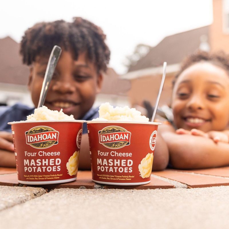 slide 4 of 11, Idahoan Gluten Free Four Cheese Mashed Potato Cups - 6oz/4ct, 4 ct; 6 oz