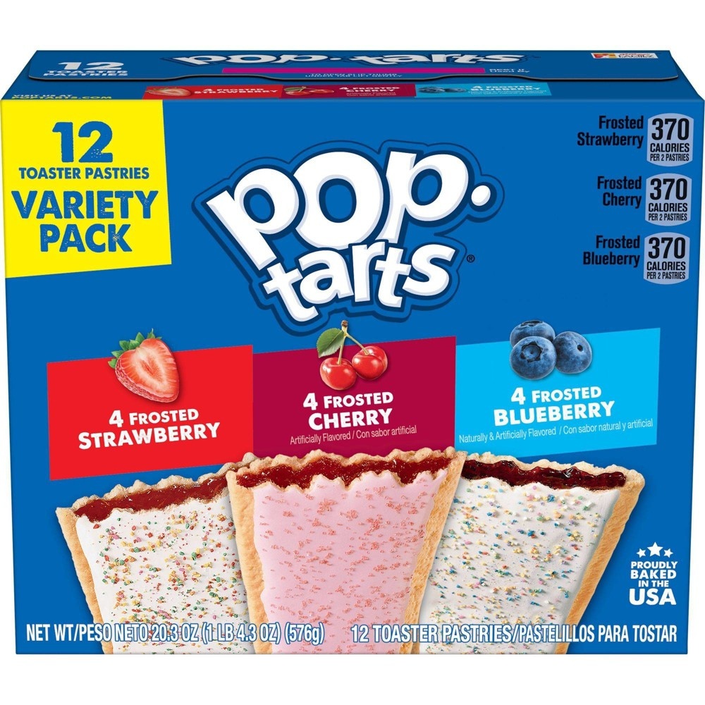 slide 3 of 9, Pop-Tarts Frosted Variety Pack Pastries, 12 ct; 20.3 oz