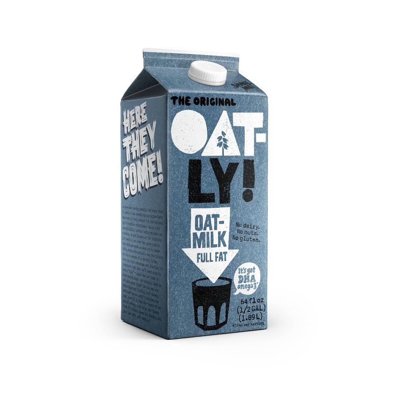 slide 3 of 5, OATLY! Oatly Oatmilk Full Fat Chilled Non-Dairy Milk - 64 fl oz, 64 fl oz