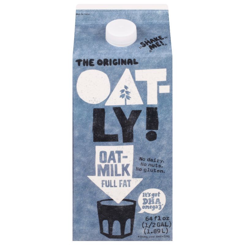 slide 1 of 5, OATLY! Oatly Oatmilk Full Fat Chilled Non-Dairy Milk - 64 fl oz, 64 fl oz