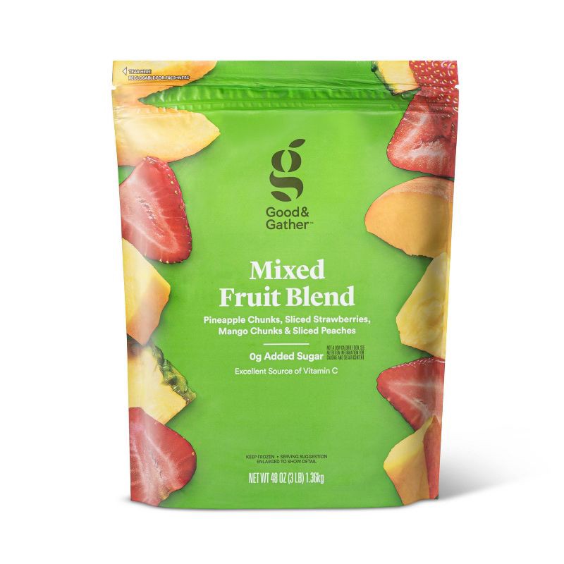 slide 1 of 4, Mixed Frozen Fruit Blend - 48oz - Good & Gather™, 48 oz