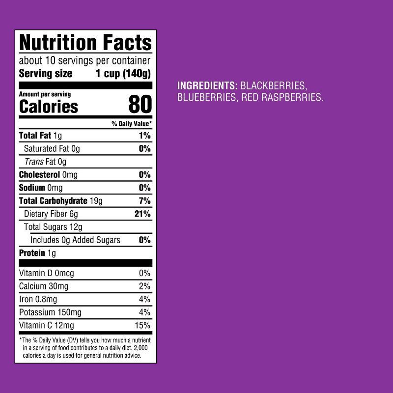 slide 4 of 4, Trio Berry Bliss Frozen Fruit Blend - 48oz - Good & Gather™, 48 oz