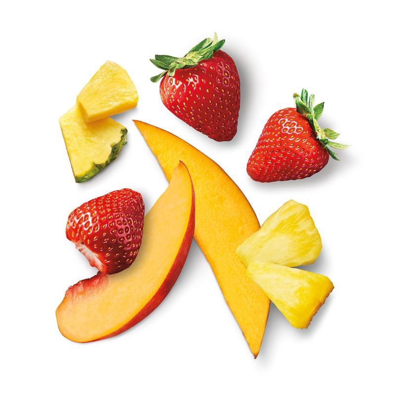 slide 3 of 4, Frozen Non-GMO Mango Strawberry Fruit Blend - 48oz - Good & Gather™, 48 oz