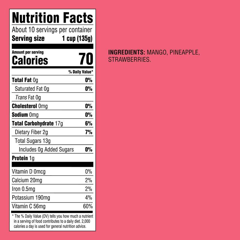 slide 4 of 4, Frozen Non-GMO Mango Strawberry Fruit Blend - 48oz - Good & Gather™, 48 oz