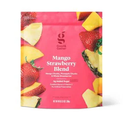Frozen Non-GMO Mango Strawberry Fruit Blend - 48oz - Good & Gather™