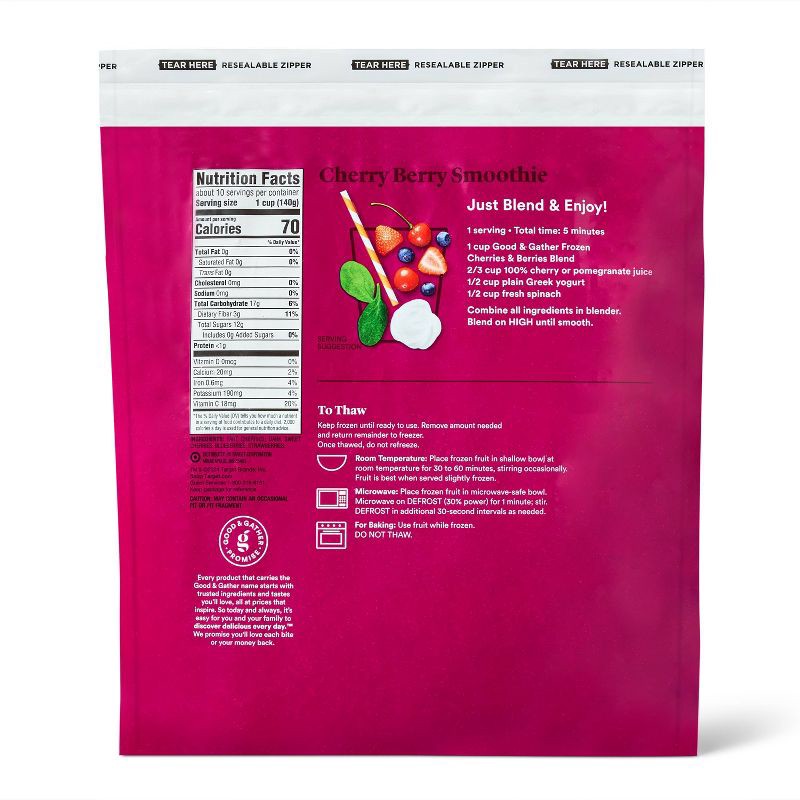 slide 2 of 3, Cherries and Berries Frozen Blend - 48oz - Good & Gather™, 48 oz