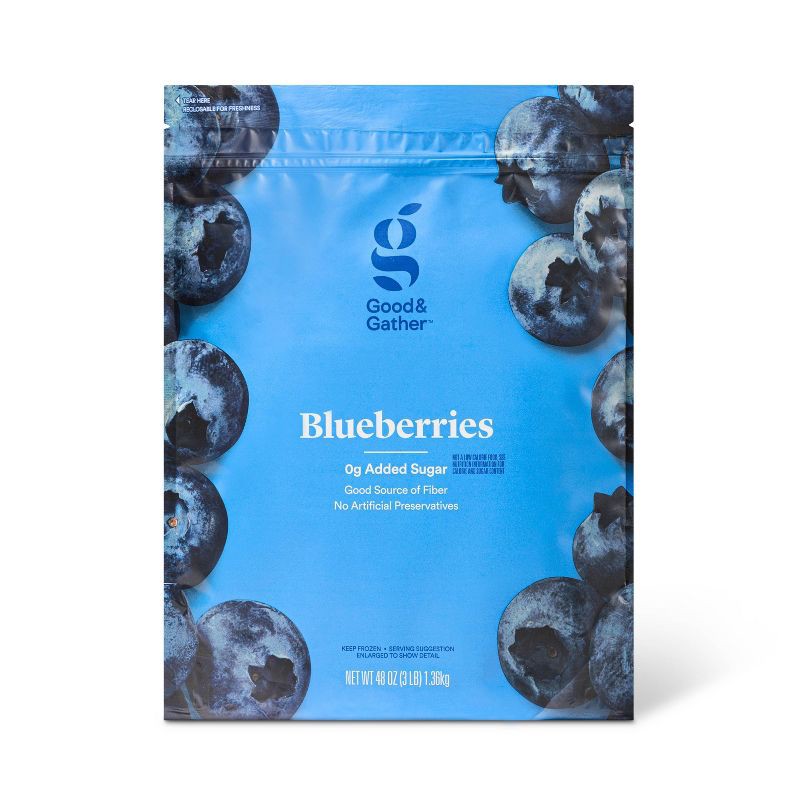 slide 1 of 4, Frozen Blueberries - 48oz - Good & Gather™, 48 oz