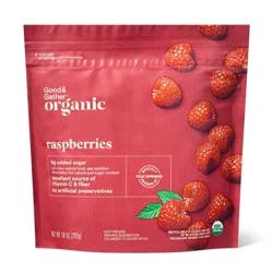 Organic Frozen Red Raspberries - 10oz - Good & Gather™