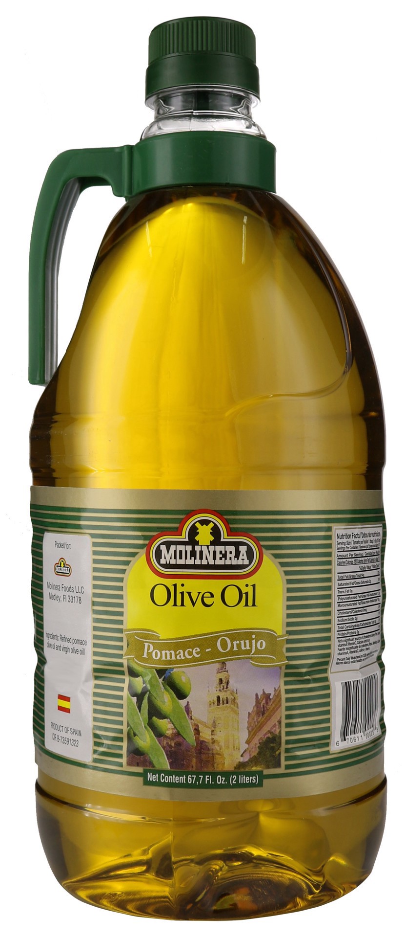 slide 1 of 1, Molinera Pomace Olive Oil, 2 liter