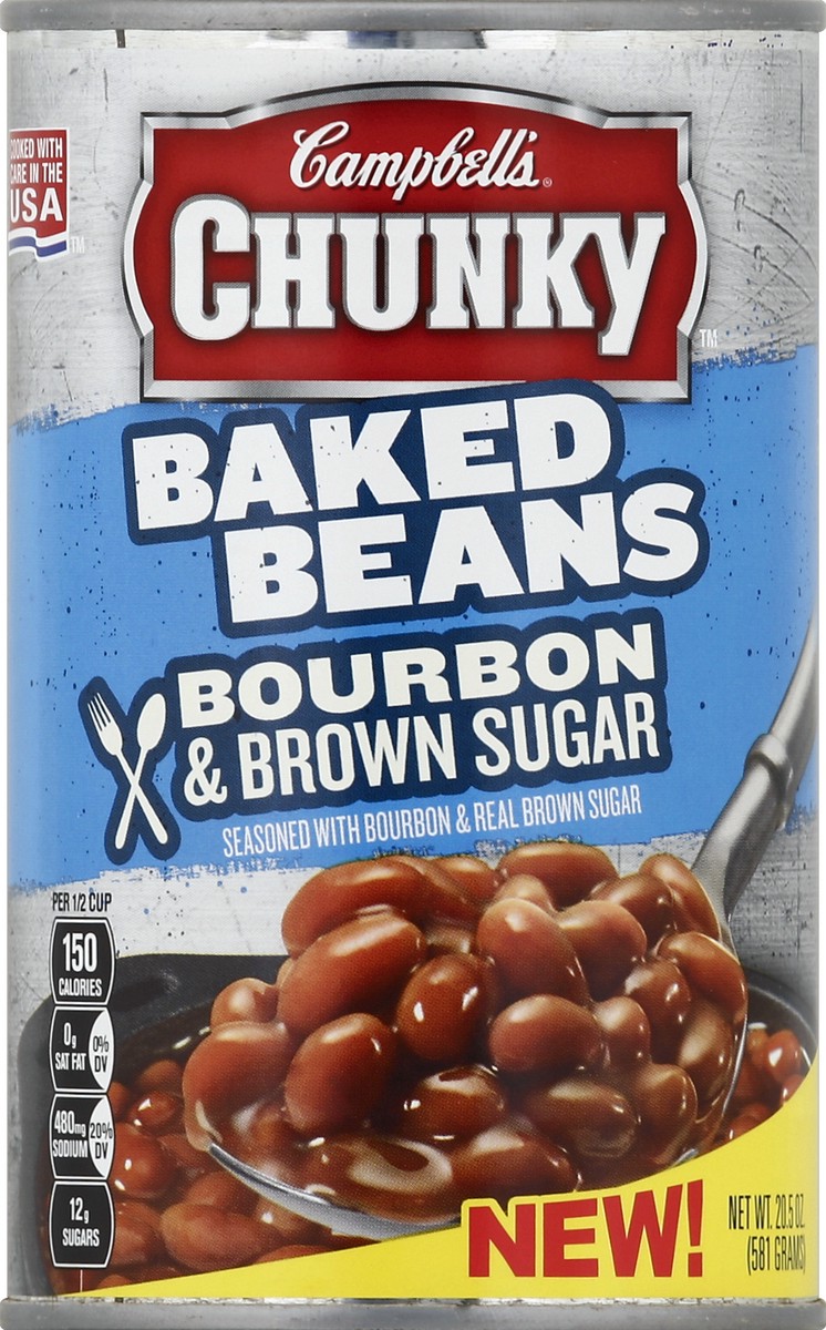 slide 2 of 2, Campbell's Chunky Baked Beans Bourbon & Brown Sugar, 20.5 oz