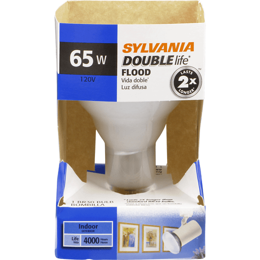 slide 2 of 9, Sylvania Double-Life Flood Bulb, 1 ct