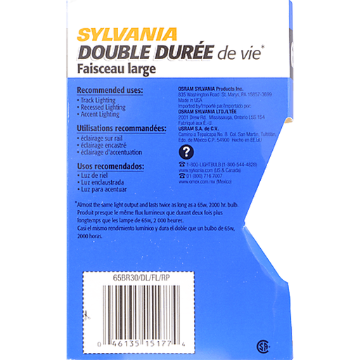 slide 5 of 9, Sylvania Double-Life Flood Bulb, 1 ct