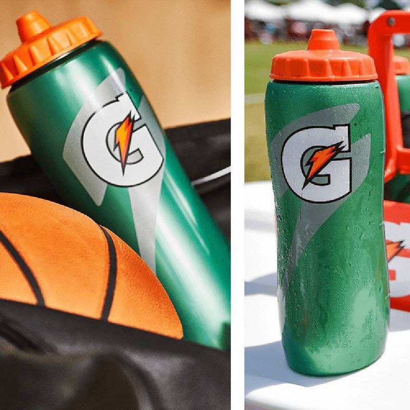 slide 2 of 5, Gatorade Squeeze 32oz Plastic Water Bottle - Green: BPA-Free Portable Drinkware, 32 oz