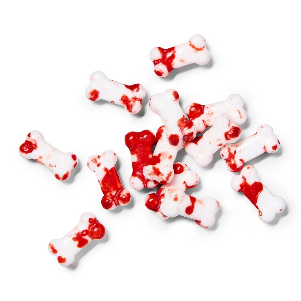 slide 2 of 3, Halloween Beaker with Skeleton Bone Candy - Hyde & EEK! Boutique, 4.75 oz