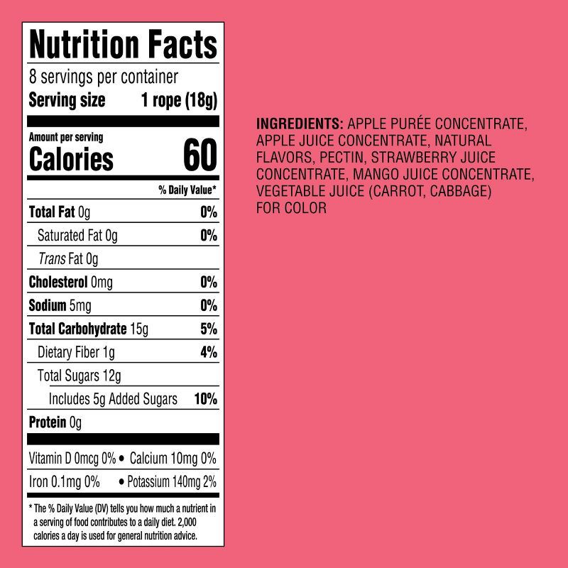 slide 3 of 3, Strawberry Mango Fruit Twists - 5oz/8ct - Good & Gather™, 8 ct; 5 oz