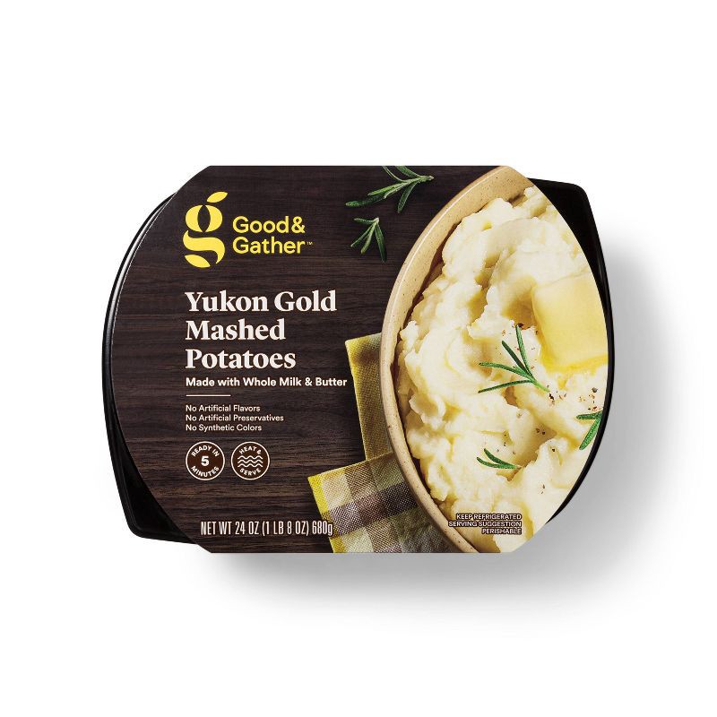 slide 1 of 3, Yukon Gold Mashed Potatoes - 24oz - Good & Gather™, 24 oz