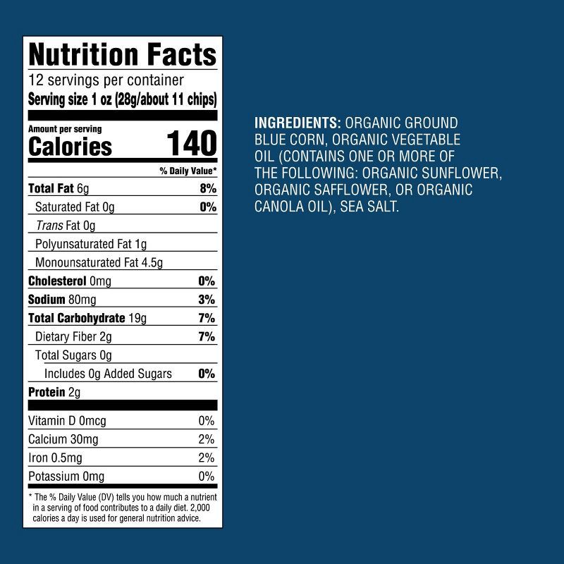 slide 2 of 4, Organic Blue Corn Tortilla Chips - 12oz - Good & Gather™, 12 oz