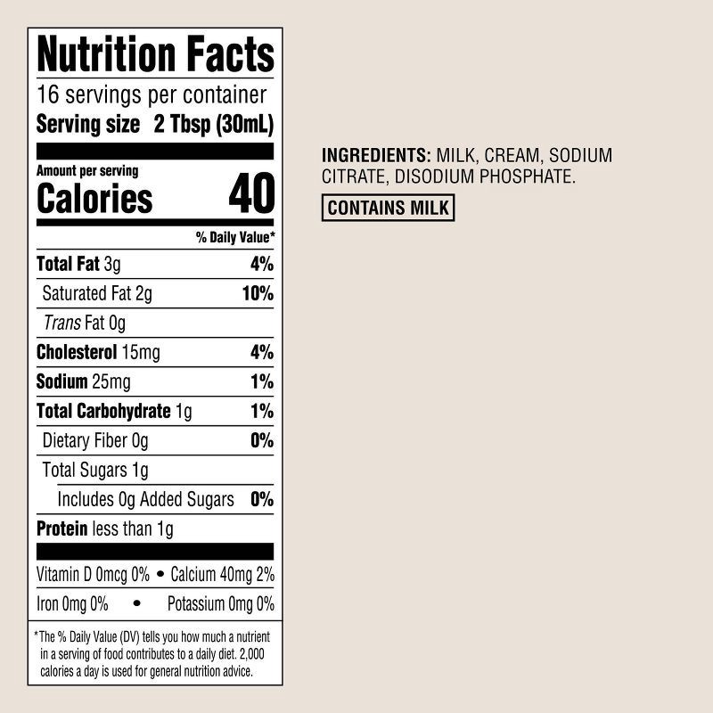 slide 4 of 4, Half & Half - 16 fl oz (1pt) - Good & Gather™, 16 fl oz, 1 pint