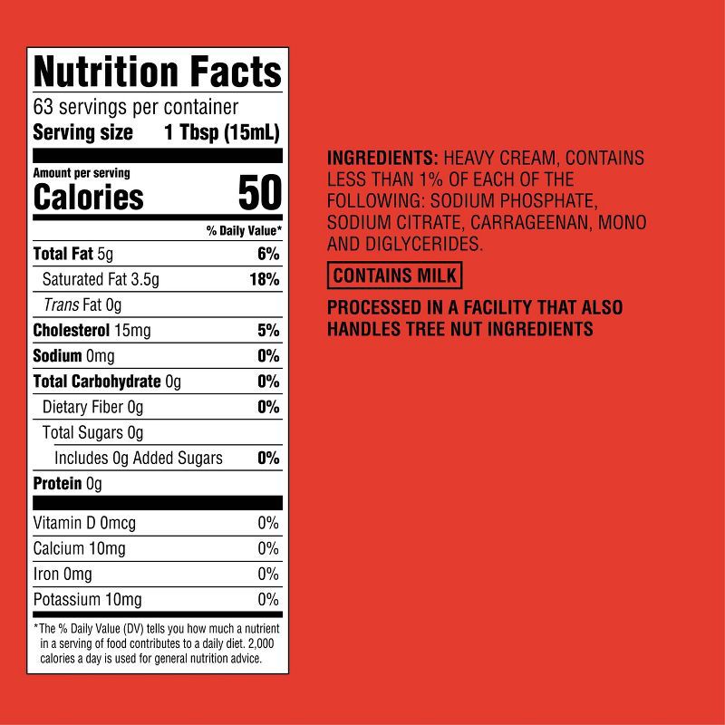 slide 5 of 5, Heavy Whipping Cream - 32 fl oz (1qt) - Good & Gather™, 32 fl oz, 1 qt