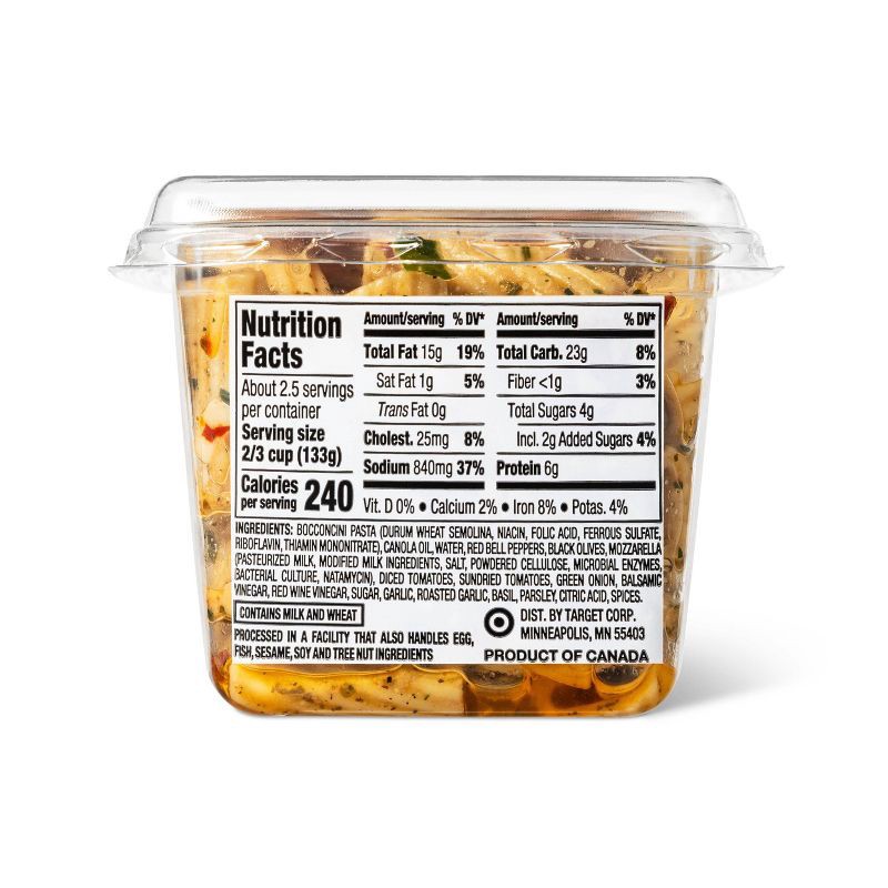 slide 3 of 3, Tomato Basil Pasta Salad - 10.6oz - Good & Gather™, 10.6 oz