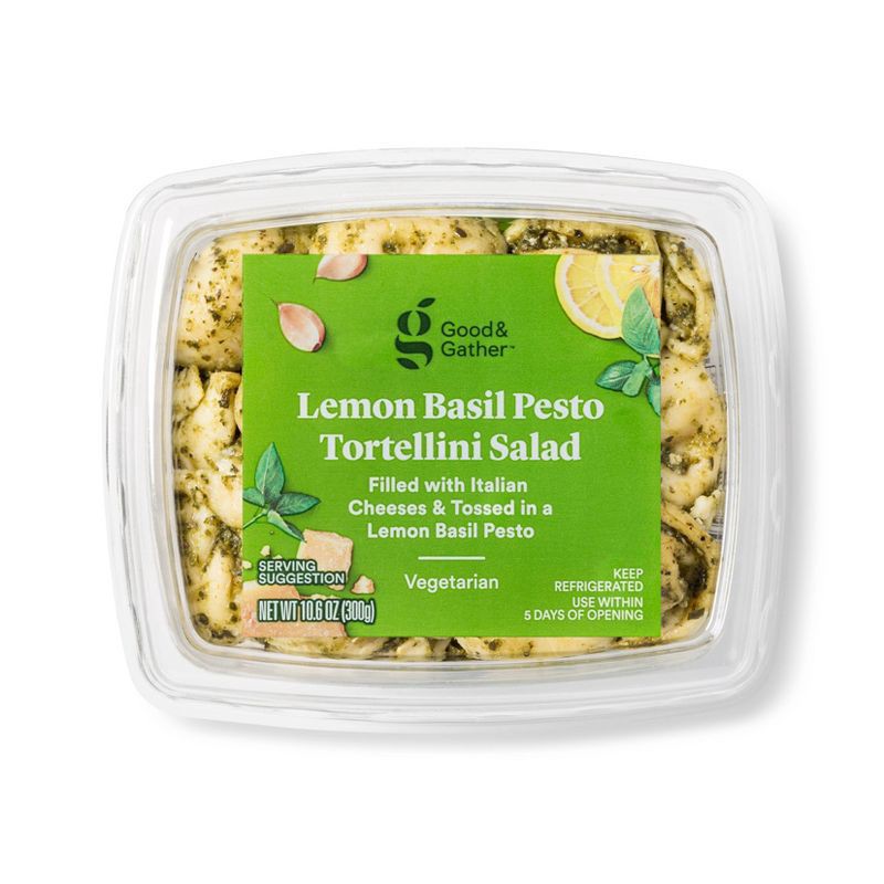 slide 1 of 3, Basil Pesto Tortellini Salad - 10.6oz - Good & Gather™, 10.6 oz