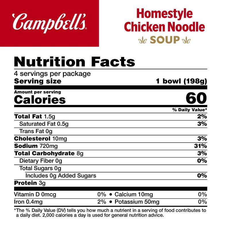 slide 5 of 11, Campbell's Homestyle Chicken Noodle Soup Microwavable Mini Cups - 28oz/4pk, 4 ct; 28 oz