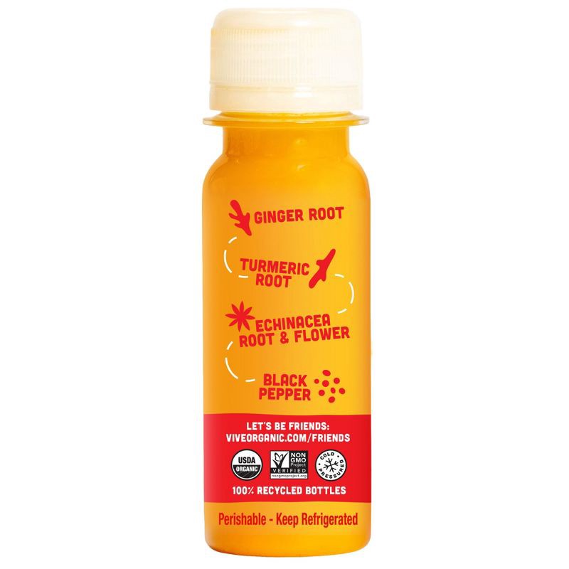 slide 9 of 9, Vive Organic Immunity Boost Original Ginger & Turmeric Wellness Shot - 2 fl oz, 2 fl oz
