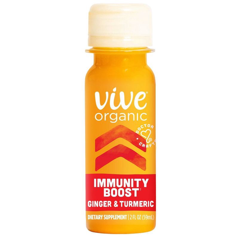 slide 1 of 5, Vive Organic Immunity Boost Original Ginger & Turmeric Wellness Shot - 2 fl oz, 2 fl oz