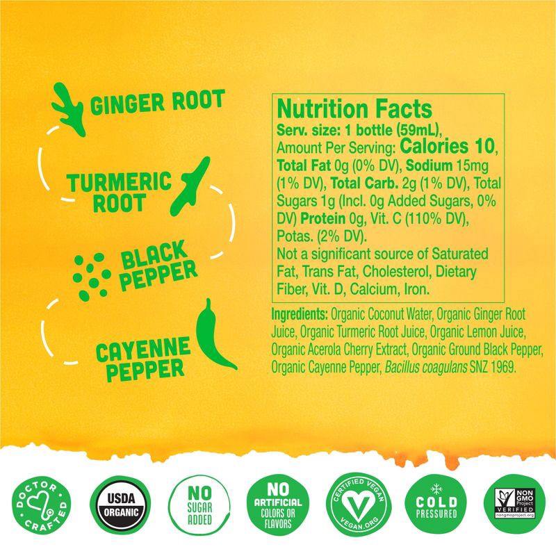 slide 2 of 9, Vive Organic Immunity Boost Cayenne, Ginger & Turmeric Wellness Shot - 2 fl oz, 2 fl oz