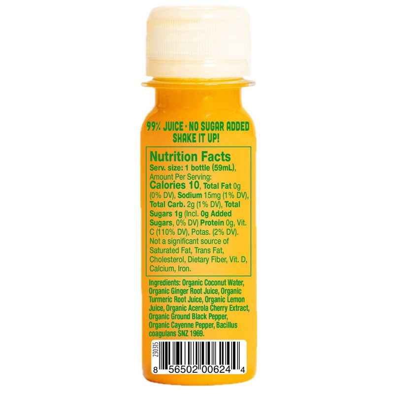 slide 8 of 9, Vive Organic Immunity Boost Cayenne, Ginger & Turmeric Wellness Shot - 2 fl oz, 2 fl oz