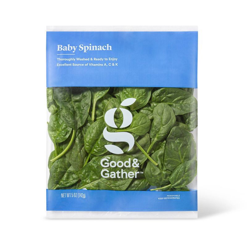 slide 1 of 4, Baby Spinach - 5oz - Good & Gather™, 5 oz