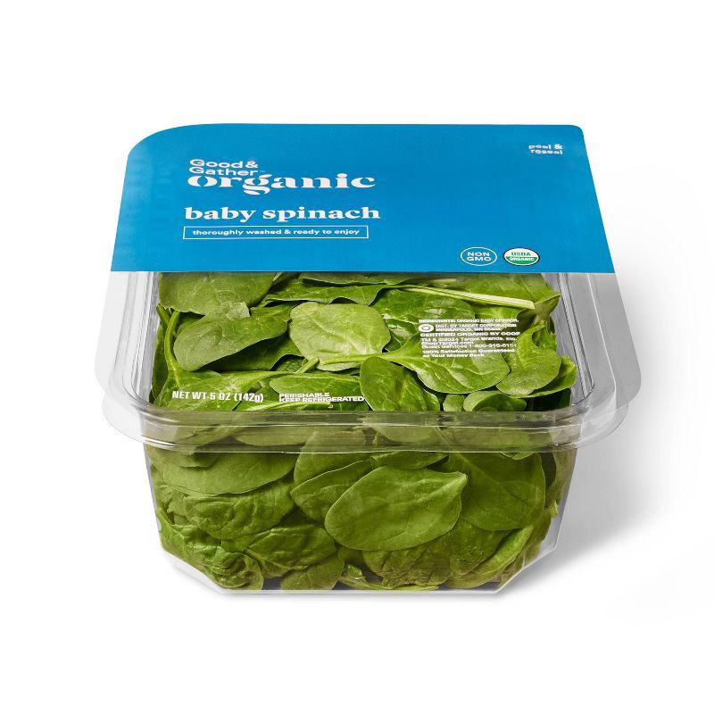 slide 3 of 4, Organic Baby Spinach - 5oz - Good & Gather™, 5 oz