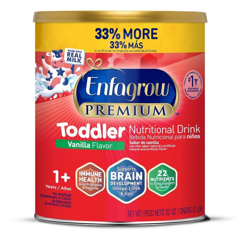 slide 1 of 11, Enfagrow Vanilla Powder Toddler Formula - 32oz, 32 oz