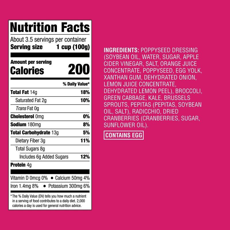 slide 6 of 6, Sweet Kale Chopped Salad Kit - 12oz - Good & Gather™, 12 oz