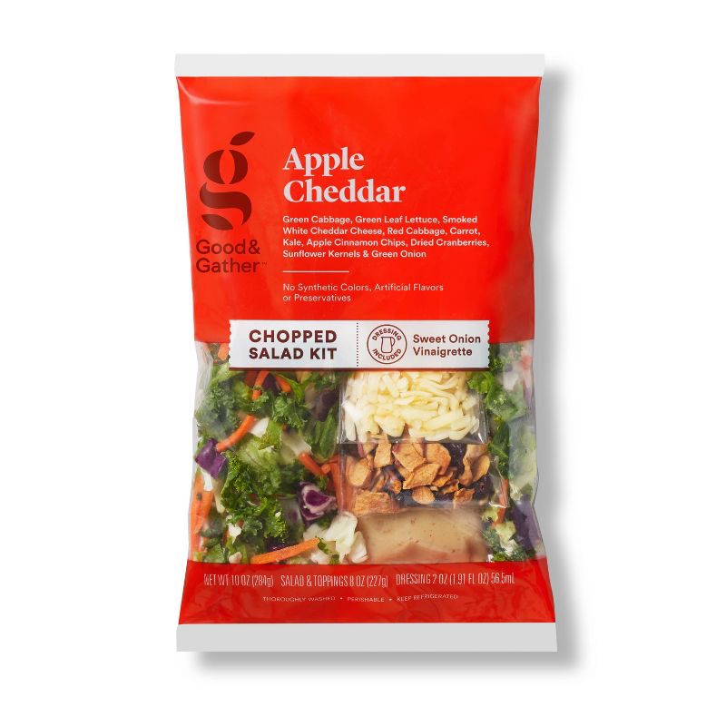 slide 1 of 5, Apple Cheddar Chopped Salad Kit - 10oz - Good & Gather™, 10 oz