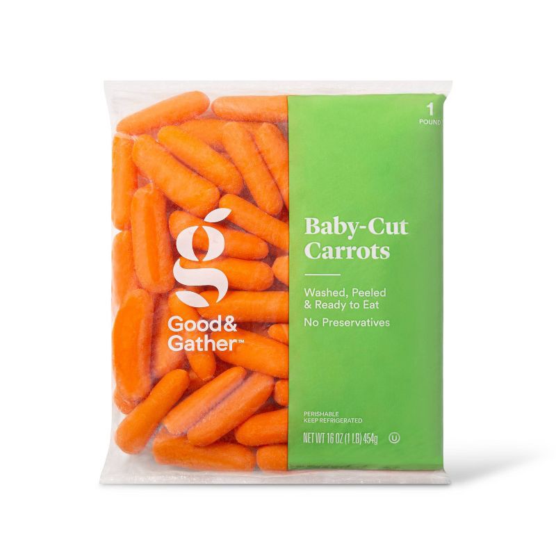 slide 1 of 4, Baby-Cut Carrots - 1lb - Good & Gather™, 1 lb