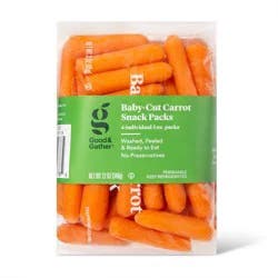 Fresh Baby-Cut Carrot Snack Pack - 3oz/4ct - Good & Gather™