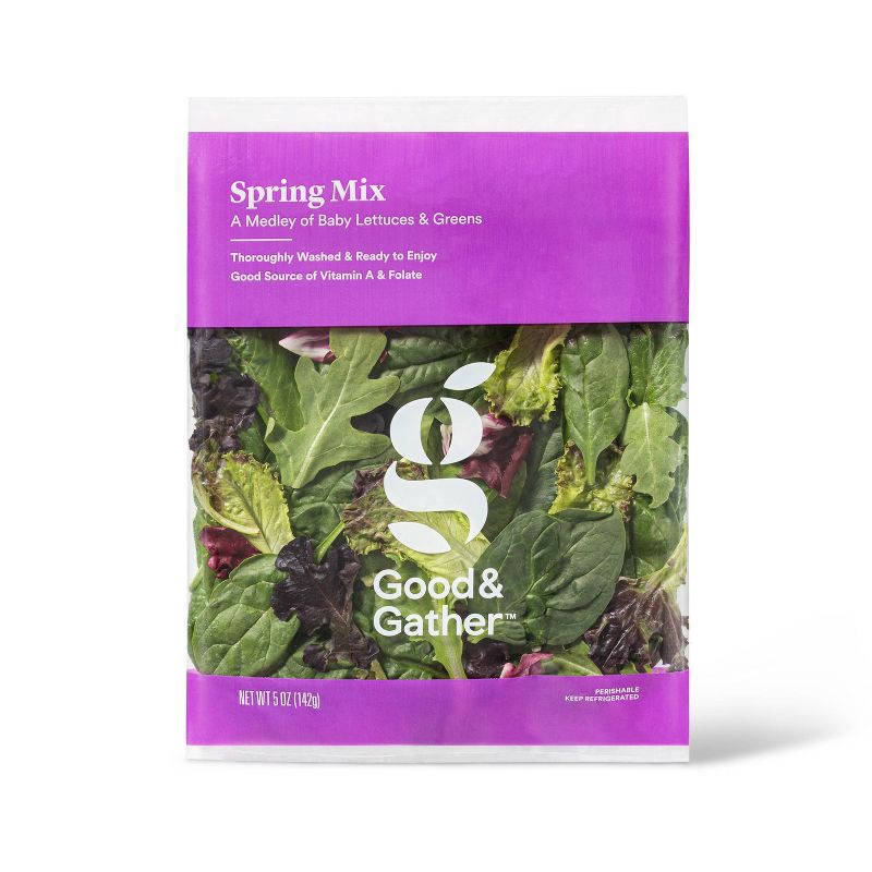 slide 1 of 3, Spring Mix Lettuce - 5oz - Good & Gather™, 5 oz