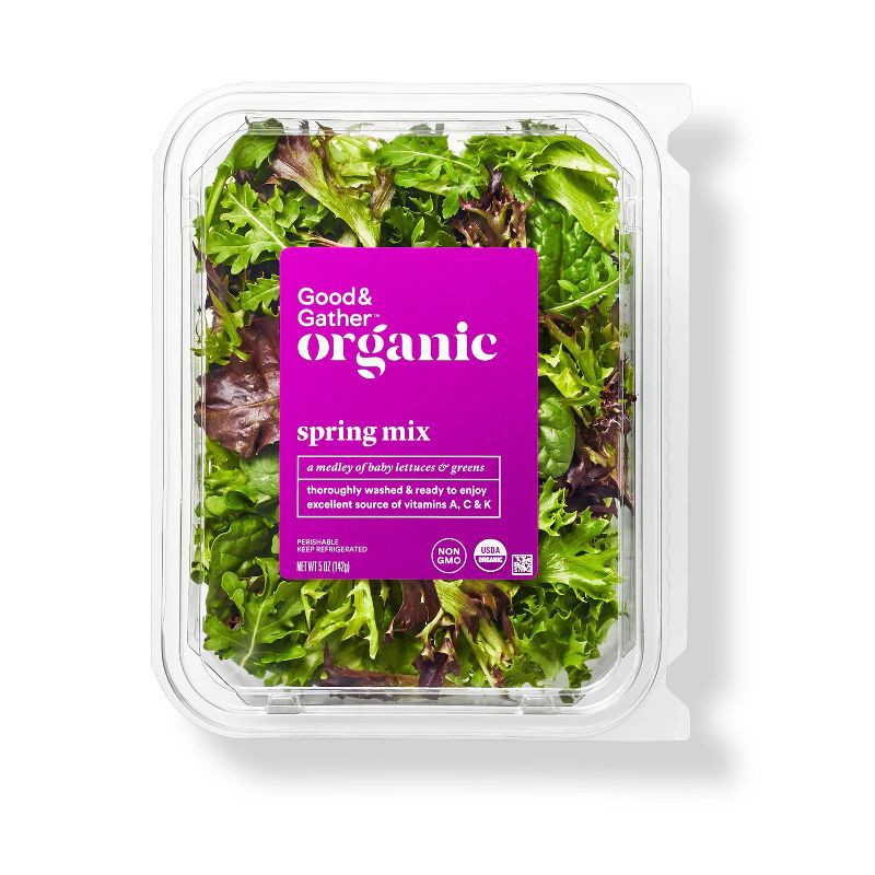 Organic Spring Mix Lettuce 5oz Good & Gather 5 oz Shipt
