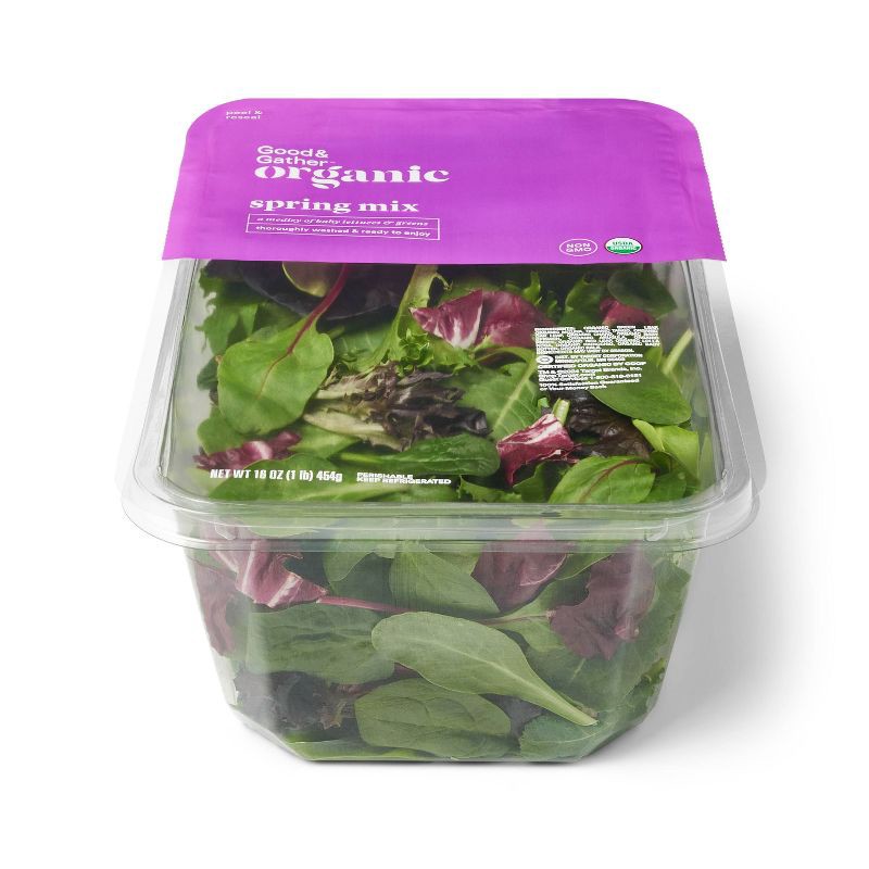 slide 3 of 4, Organic Spring Mix Lettuce - 16oz - Good & Gather™, 16 oz