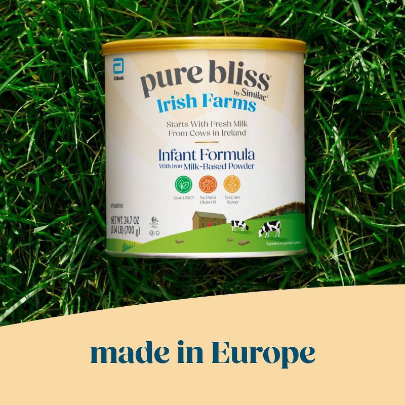 slide 4 of 16, Pure Bliss by Similac Similac Pure Bliss Irish Farms Powder Infant Formula - 24.7oz, 24.7 oz