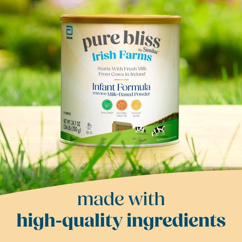 slide 6 of 16, Pure Bliss by Similac Similac Pure Bliss Irish Farms Powder Infant Formula - 24.7oz, 24.7 oz