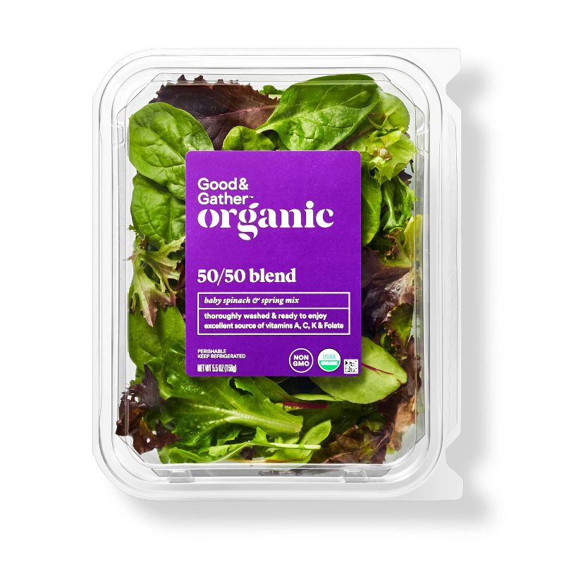 Organic Baby Spinach & Spring Mix Blend