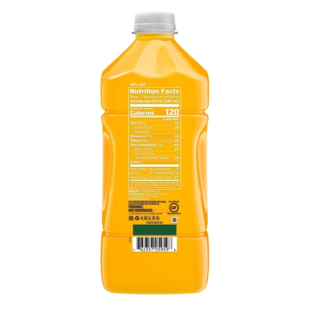 slide 2 of 4, Evolution Fresh Organic Orange Juice, 59 fl oz
