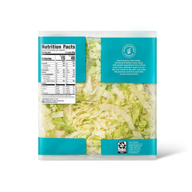 slide 2 of 4, Shredded Iceberg Lettuce - 8oz - Good & Gather™, 8 oz