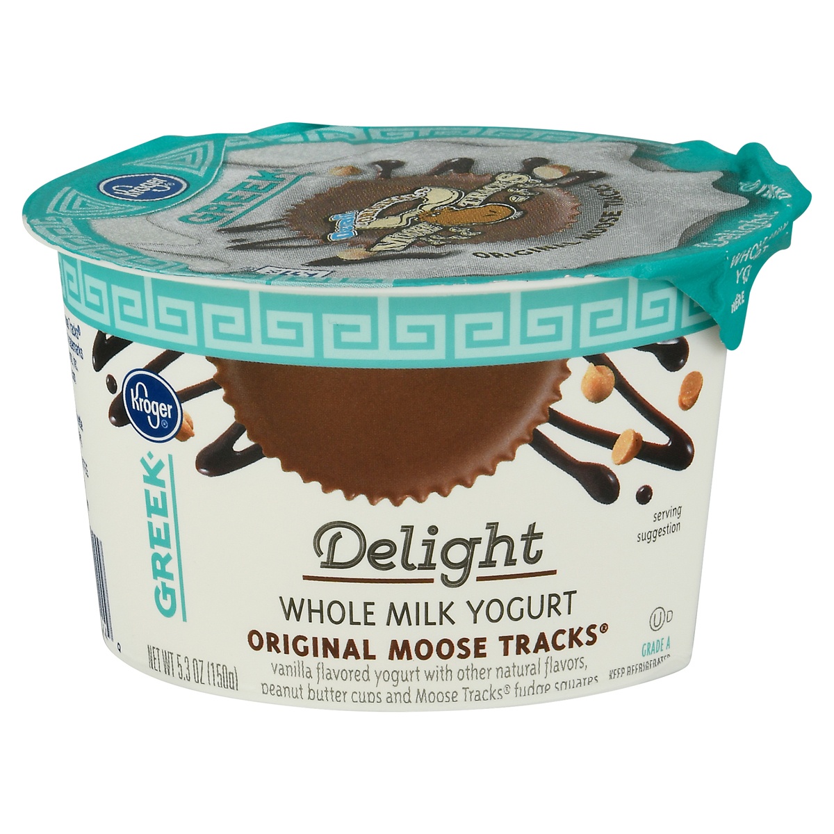 slide 1 of 1, Delight Original Moose Tracks Greek Yogurt, 5.3 oz